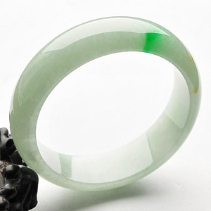 糯冰种飘翠手镯(57.7mm)