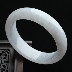 糯冰种晴水淡紫罗兰手镯（57.4mm）