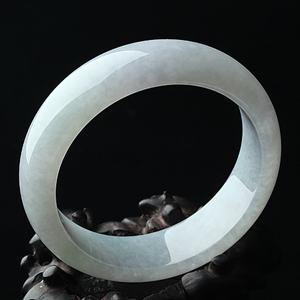 糯冰种晴水淡紫罗兰手镯（60.5mm）