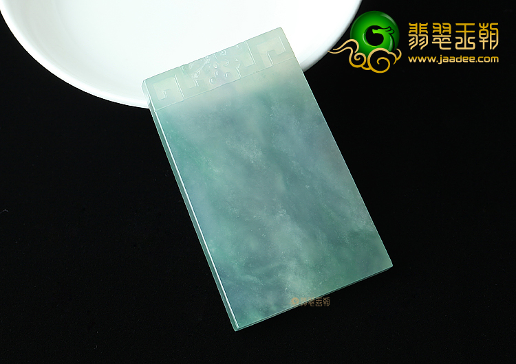 冰种绿晴水平安无事牌挂件
