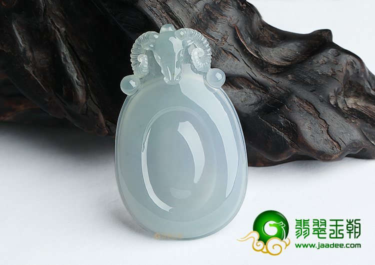 冰种晴水淡紫罗兰洋洋得意挂件