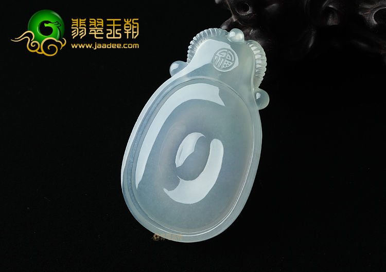 冰种晴水淡紫罗兰洋洋得意挂件