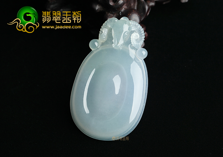 冰种晴水淡紫罗兰洋洋得意挂件