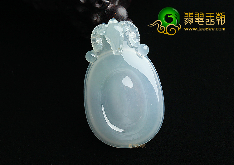 冰种晴水淡紫罗兰洋洋得意挂件