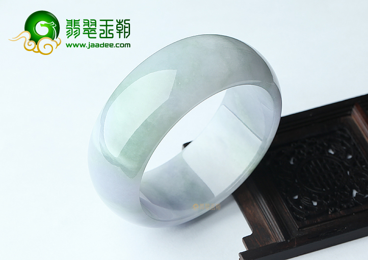 糯冰种紫罗兰飘花手镯（59.4mm）