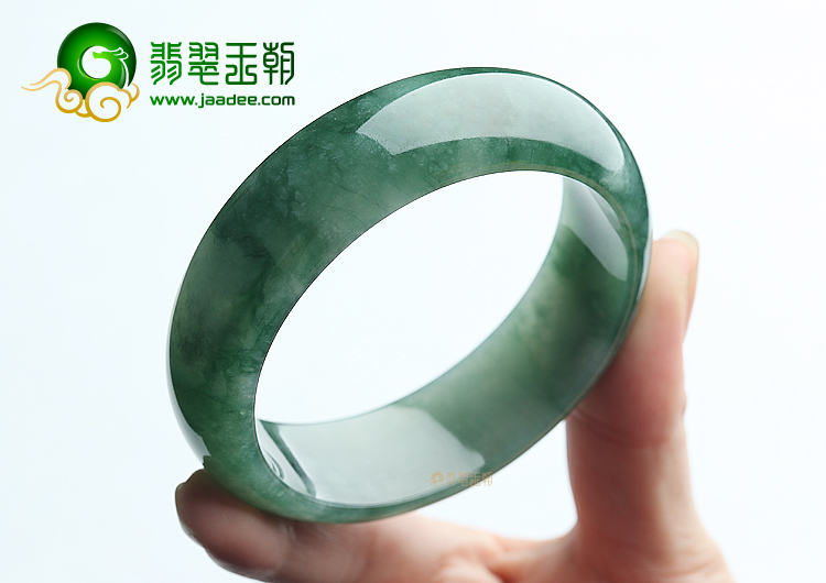 (超值推荐)糯冰种瓜皮绿手镯（57mm）