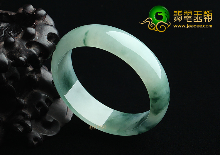(超值推荐)冰种晴水飘花手镯（54.7mm）