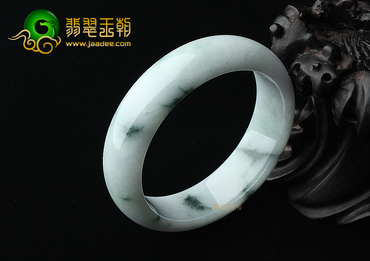 (超值推荐)糯冰种飘花手镯（57mm）