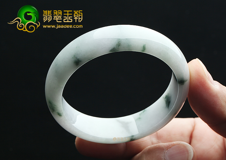 (超值推荐)糯冰种飘花手镯（57mm）