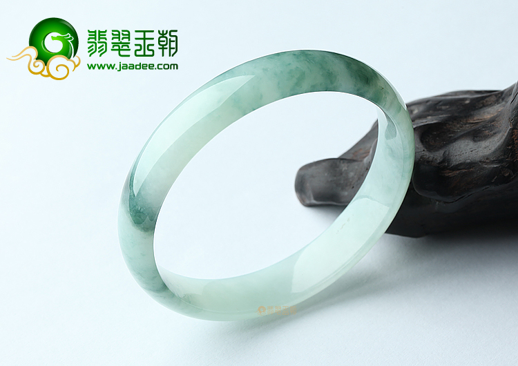 (超值推荐)糯冰种晴水飘花手镯（63mm）
