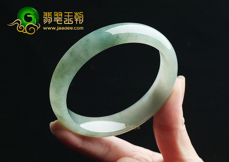 (超值推荐)冰种晴水飘花手镯（58.7mm）