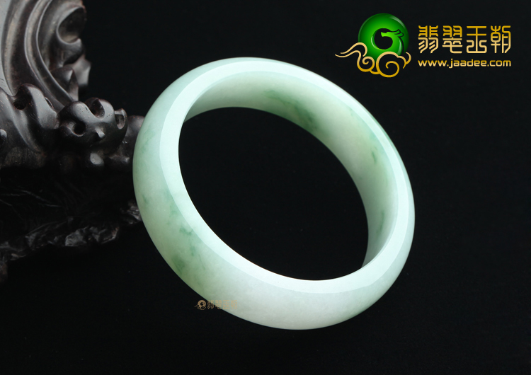 (超值推荐)糯冰种晴水飘花手镯（58.6mm）