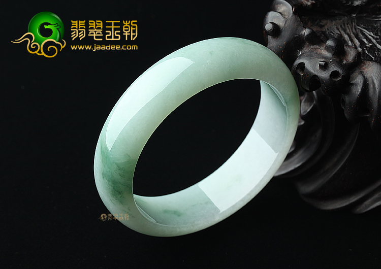 (超值推荐)糯冰种晴水飘花手镯（58.6mm）
