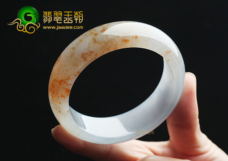 (超值推荐)冰种紫罗兰飘红花海中星手镯（59.1mm）