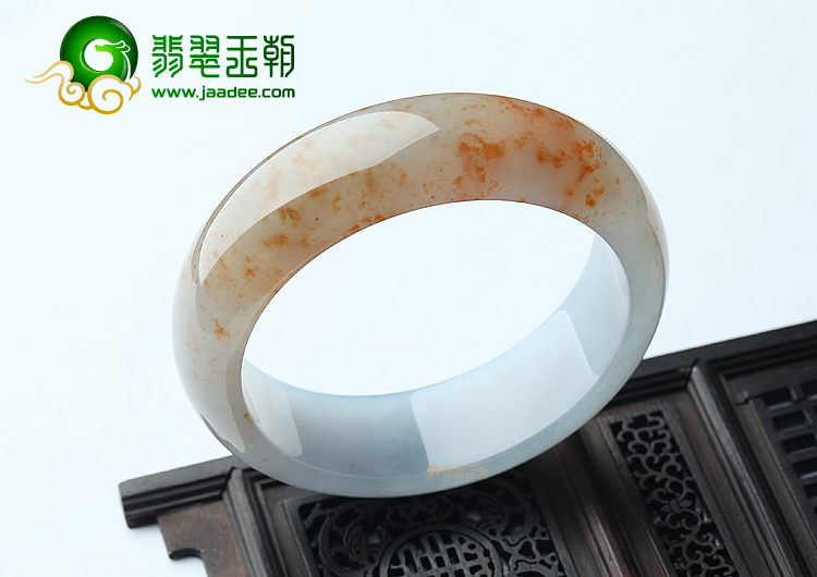 (超值推荐)冰种紫罗兰飘红花海中星手镯（59.1mm）
