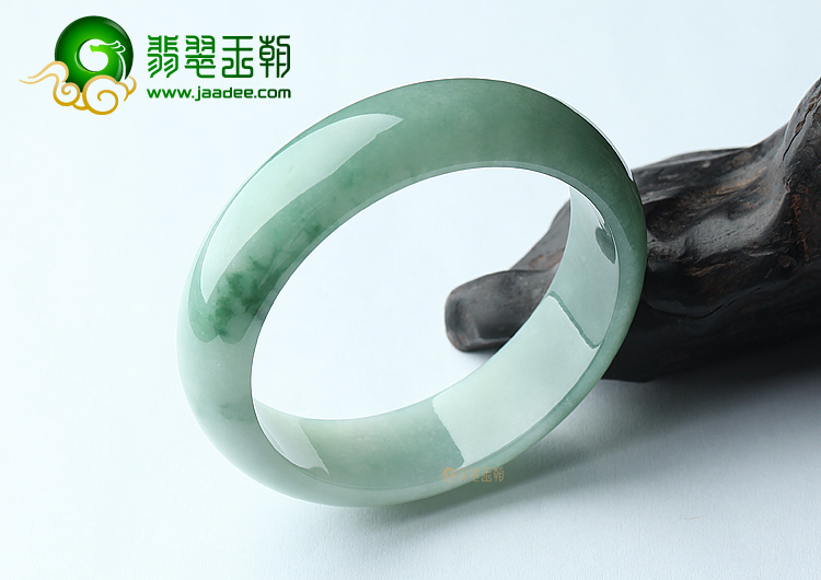 糯冰种晴水飘蓝花手镯（59.3mm）