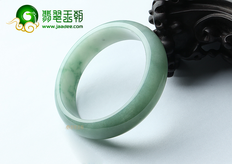 糯冰种晴水飘蓝花手镯（59.3mm）
