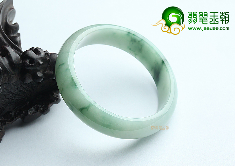 糯冰种晴水飘蓝花手镯（58.4mm）