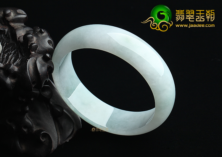 (超值推荐)糯冰种飘花手镯（59.5mm）