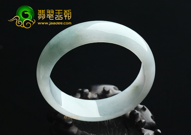 (超值推荐)糯冰种飘花手镯（59.5mm）