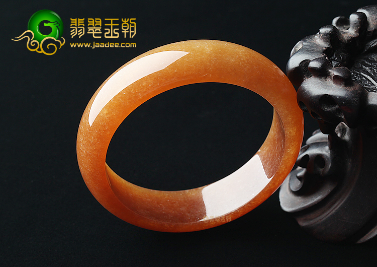 (超值推荐)糯冰种蜜糖黄翡手镯（58.5mm）