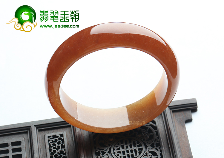 (超值推荐)糯冰种蜜糖黄翡手镯（58.5mm）