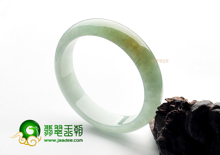 冰种晴水略带黄翡手镯(59.4mm)