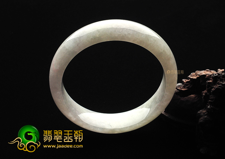 糯冰种淡晴水手镯(55.4mm)