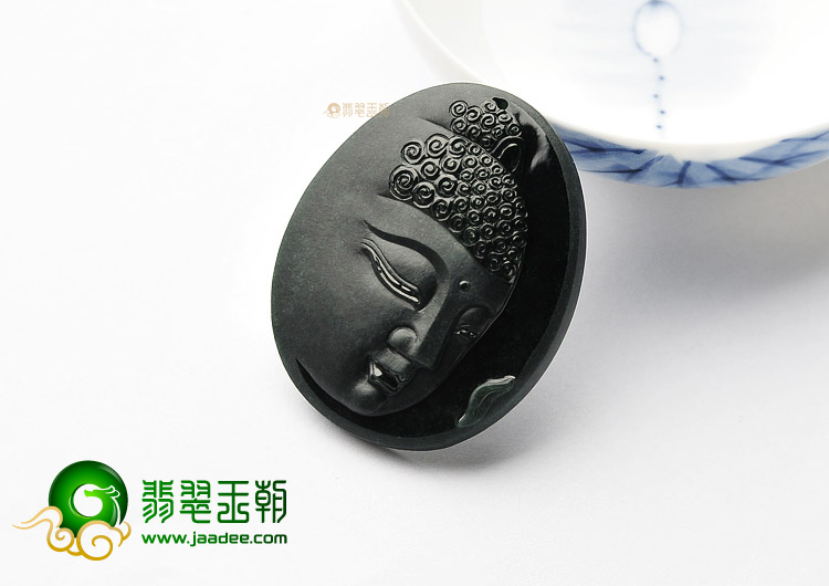 （一口价扫货）冰种墨翠释迦牟尼挂件