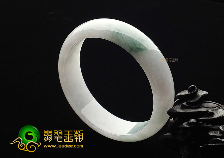 糯冰种飘花手镯(60.5mm)