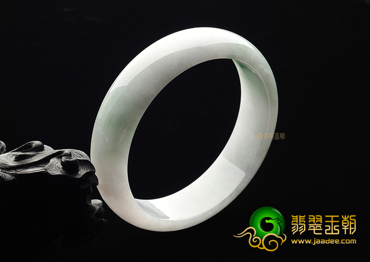 糯冰种飘花手镯(60.5mm)