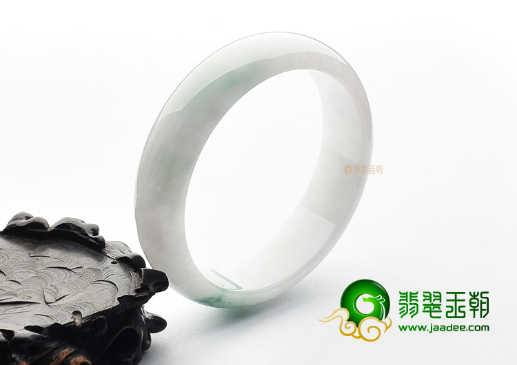 糯冰种飘花手镯(60.5mm)