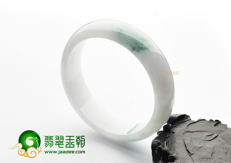 糯冰种飘花手镯(60.5mm)