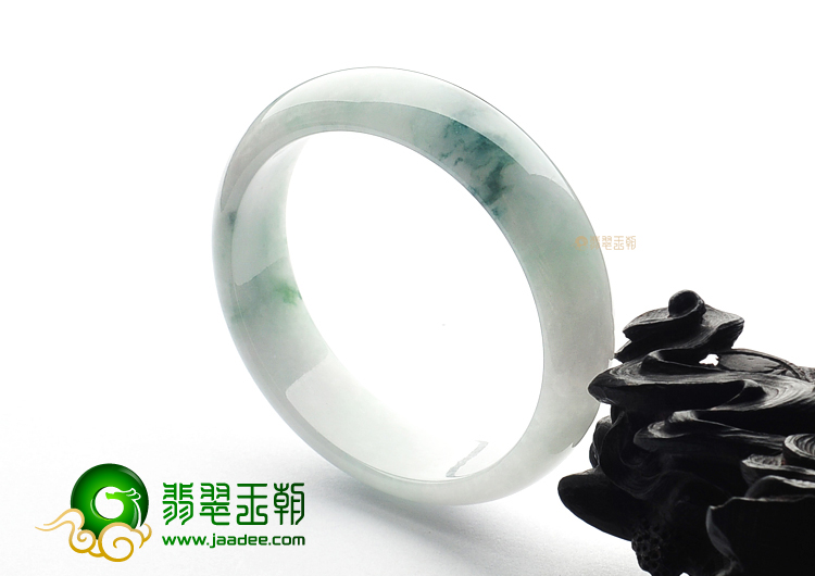 糯冰种飘花手镯(56.8mm)