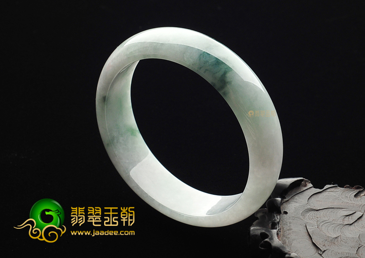 糯冰种飘花手镯(56.8mm)