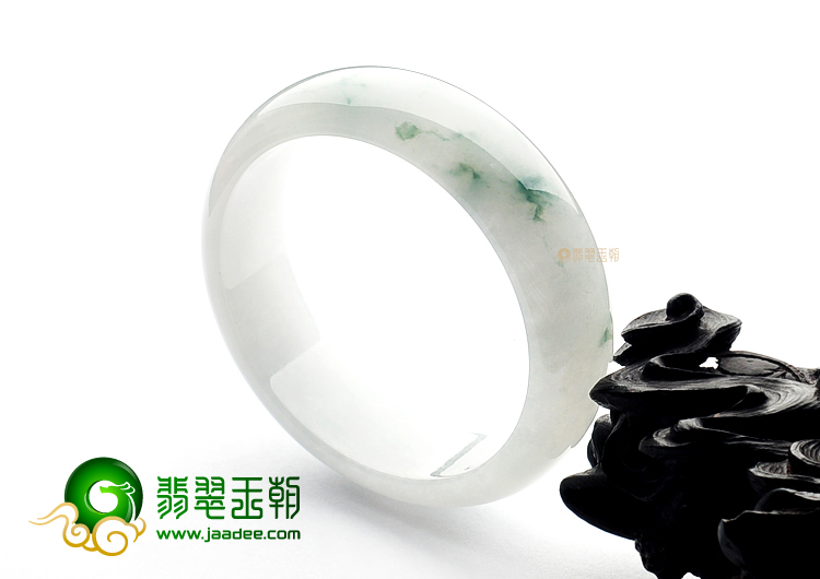 糯冰种飘花手镯(57.2mm)