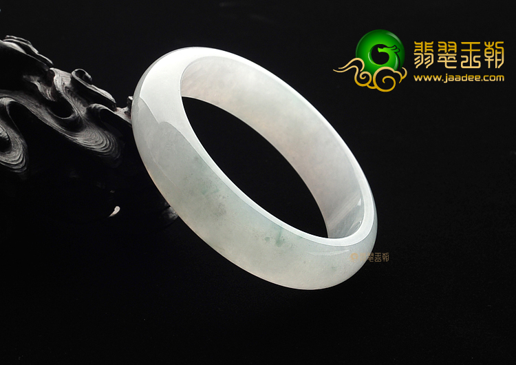 冰种晴水略飘花手镯(57.4mm)