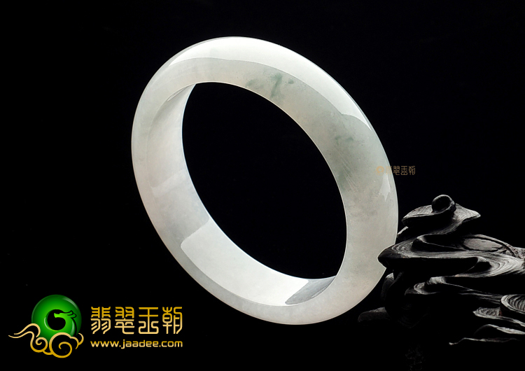 冰种晴水略飘花手镯(57.4mm)