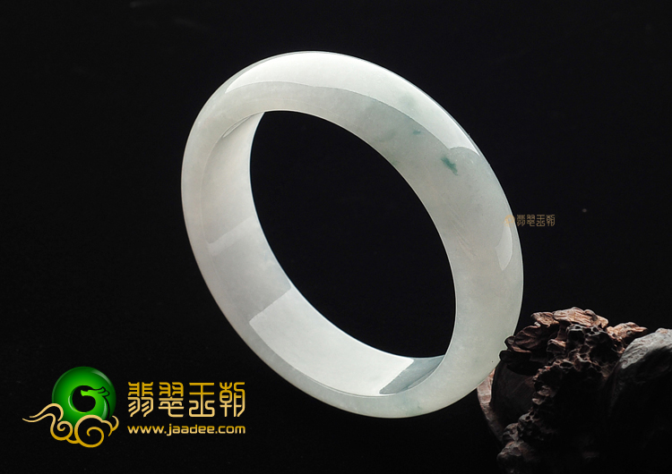 冰种晴水略飘花手镯(57.3mm)