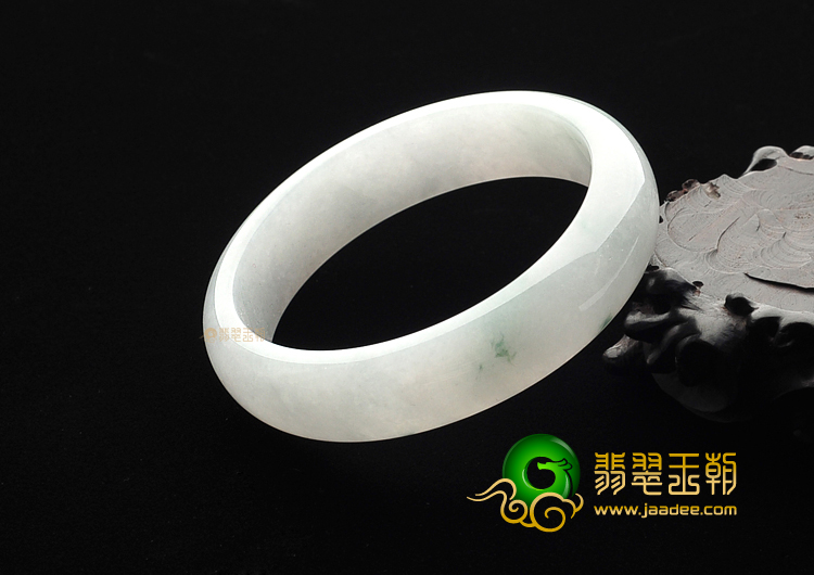 冰种晴水略飘花手镯(59.3mm)