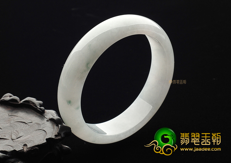 冰种晴水略飘花手镯(59.3mm)