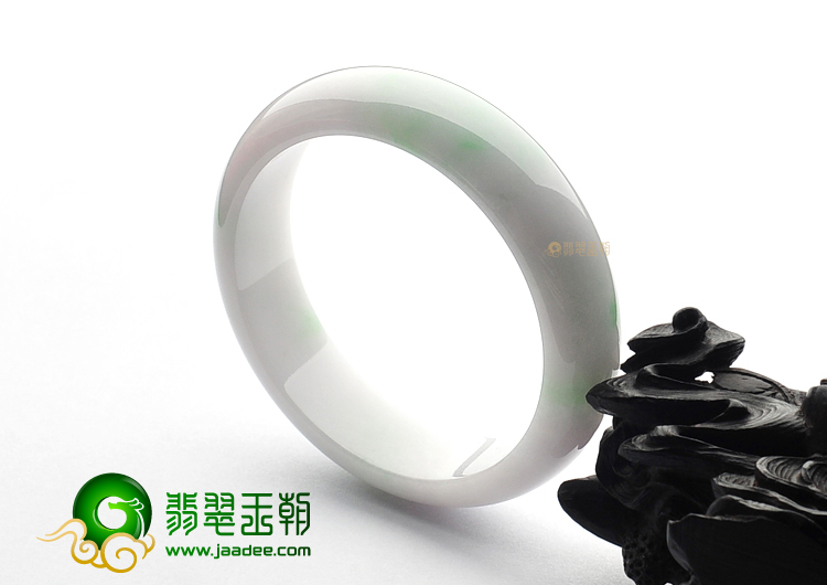 糯冰种飘翠手镯(58mm)