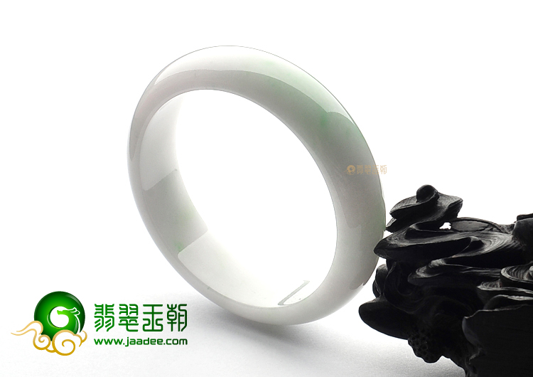 糯冰种飘翠手镯(59mm)