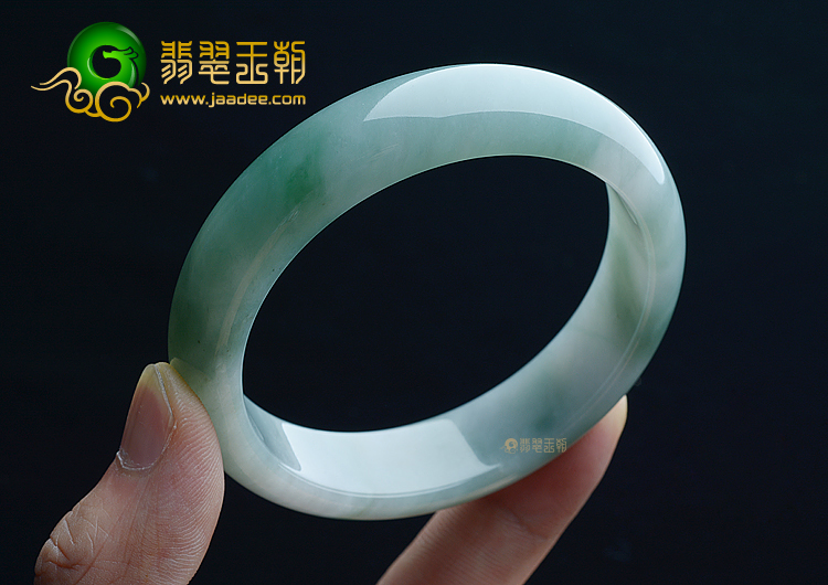 (超值推荐)糯冰种晴水飘花手镯（57.5mm）