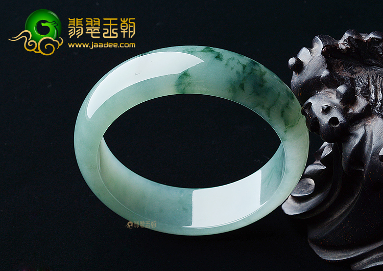 (超值推荐)冰种晴水飘花手镯（60.5mm）