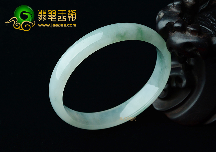 (超值推荐)冰种晴水飘花手镯（58.4mm）