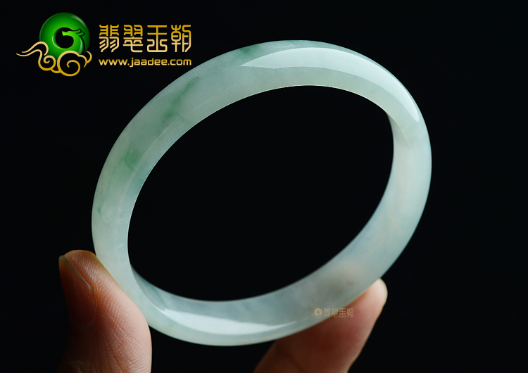 (超值推荐)冰种晴水飘花手镯（58.4mm）
