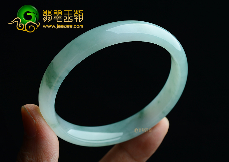 (超值推荐)糯冰种晴水飘花手镯（57.5mm）