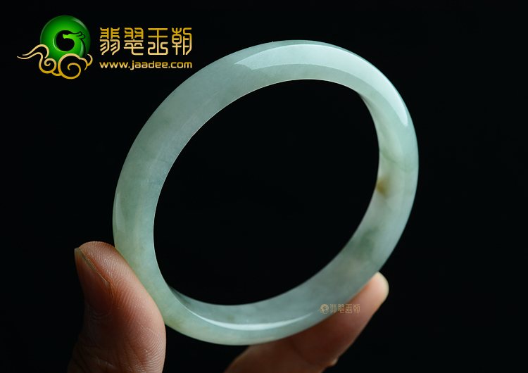 (超值推荐)冰种晴水飘花带黄翡手镯（56.2mm）