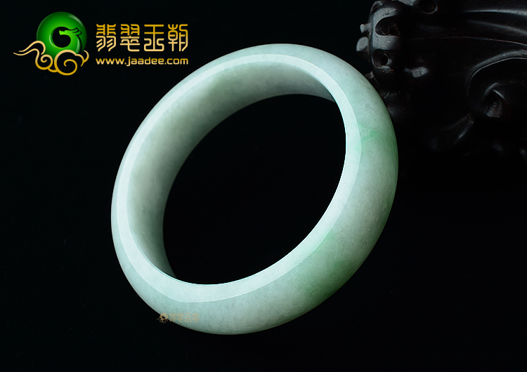 (超值推荐)糯冰种晴水飘翠手镯（57mm）